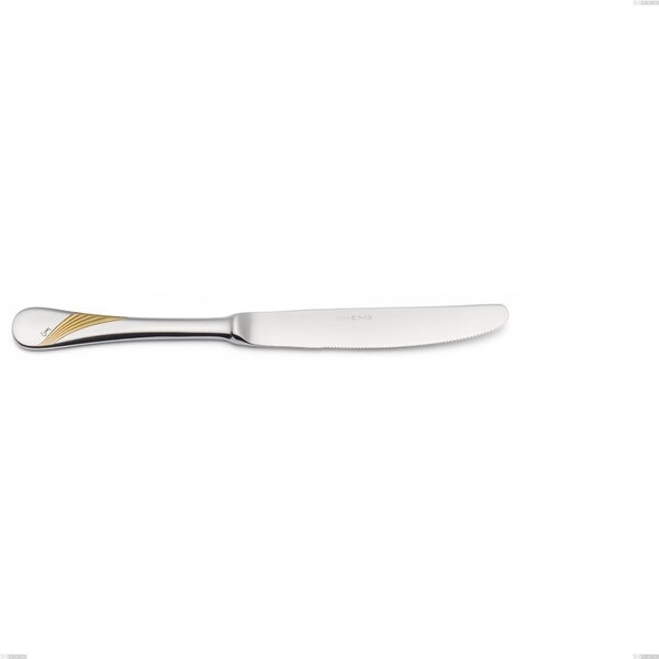 Coltello frutta Milano Inciso Oro , 18/10 (AISI304) finitura inox lucido e oro Acciaio lucido e oro , spessore 2,5 mm mm, lunghezza 217 mm