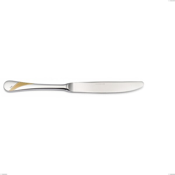 Coltello tavola Milano Inciso Oro , 18/10 (AISI304) finitura inox lucido e oro Acciaio lucido e oro , spessore 2,5 mm mm, lunghezza 240 mm