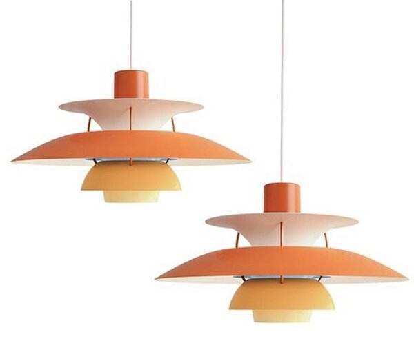 ZELURXX Set da 2 lampade a sospensione in stile nordico, lampada a sospensione moderna a LED, lampada da sala da pranzo, alluminio, regolabile in altezza, lampada da soggiorno, Ø 40 cm