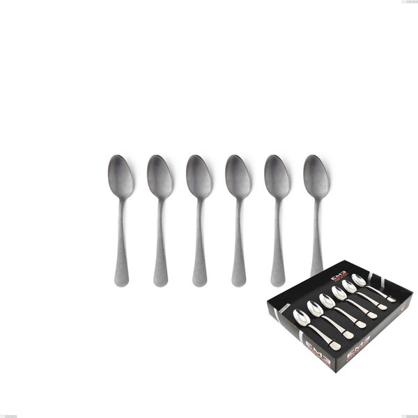 Confezione vetrina 6 pezzi moka milano retro, Acciaio inox (Aisi 304) vintage