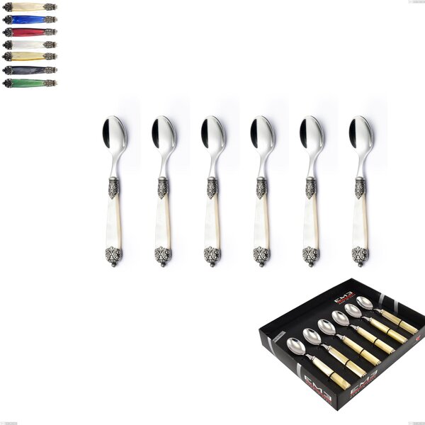 Confezione vetrina 6 pezzi cucchiaino moka Mirage, Acciaio inox 18.10 (AISI 304)