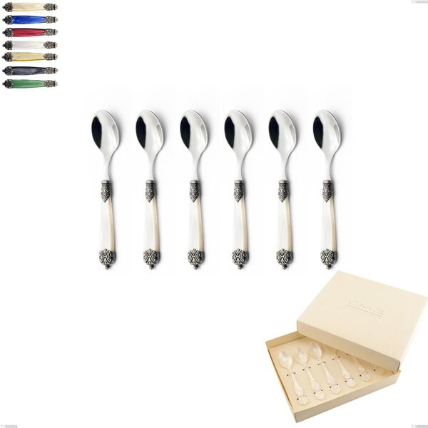 Confezione bomboniera 6 pezzi cucchiaini da caff� Mirage, Acciaio inox 18.10 (AISI 304)