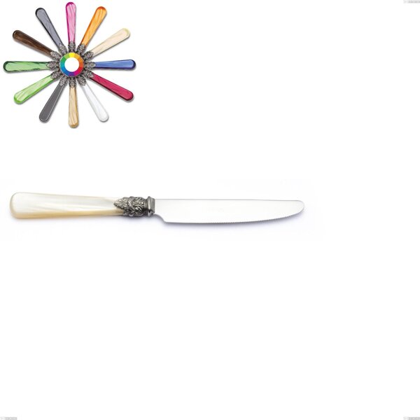 Coltello frutta Napoleon Perlato, (acciaio 18.10 aisi304), lunghezza 201 mm manici in metacrilato