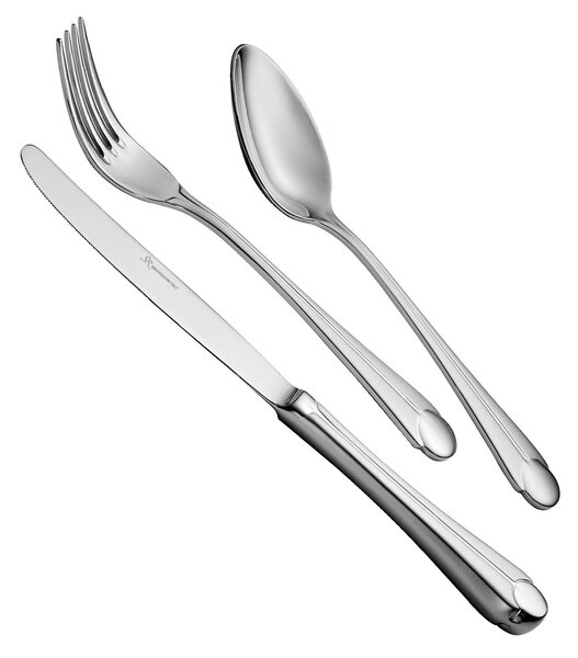 Servizio Posate NACRE' 24 pezzi acciaio inox 18.10 (AISI304) Lucido spessore 3.5 mm in Confezione Regalo