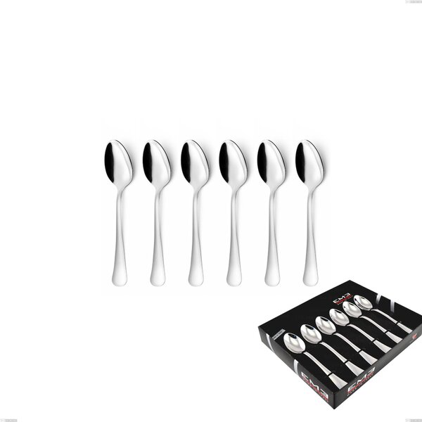 Confezione vetrina 6 pezzi caff� Oxford, Acciaio inox 18/C (AISI430), spessore 2.00 mm