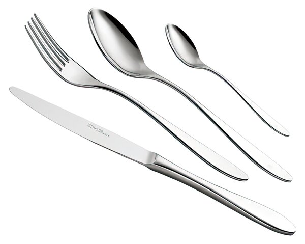 Servizio Posate 24 Pezzi 6 posti tavola OASI 3 mm in acciaio inox 18/10 lucidato a specchio