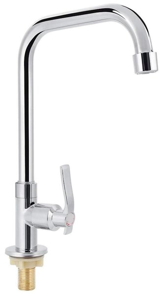 Rubinetto per acqua fredda, acciaio inossidabile, girevole a 360°, miscelatore monocomando