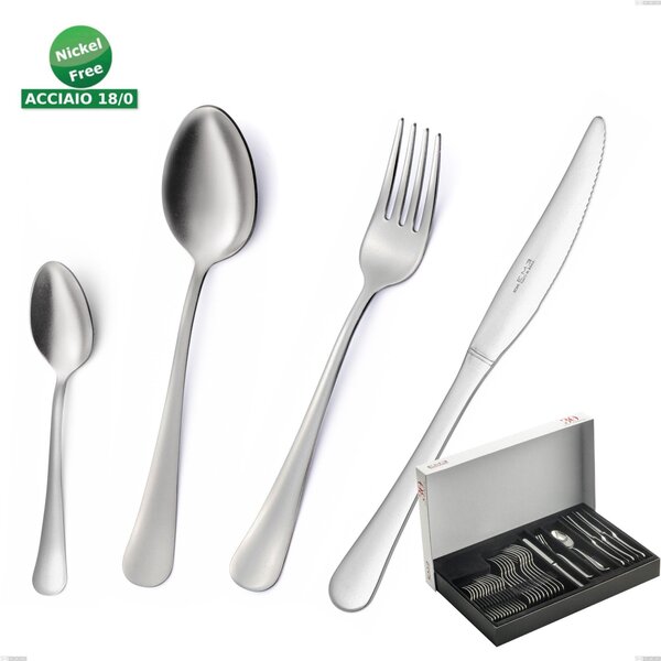 Confezione Panoramica 30 pezzi coltello economico Oxford Sabbiato , Acciaio 18/0 (aisi 304) Acciaio Sabbiato, spessore 2 mm mm