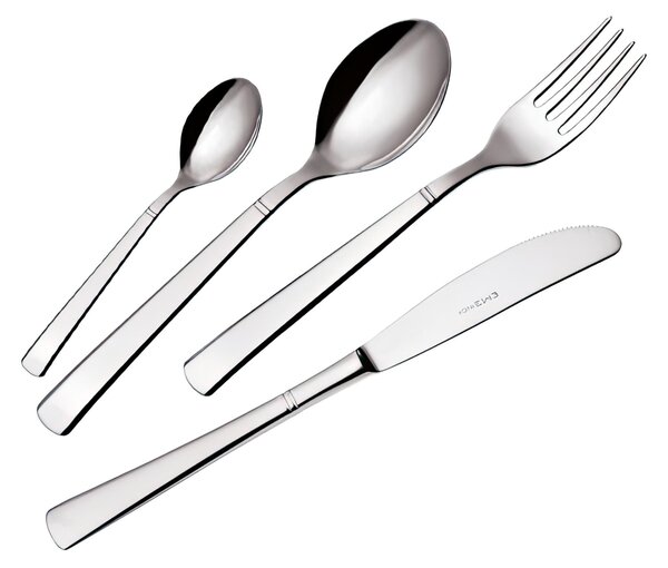 Servizio Posate 4 Pezzi un posto tavola LUX in acciaio inox 18/10 lucido a specchio 2,5 mm di spessore sciolte