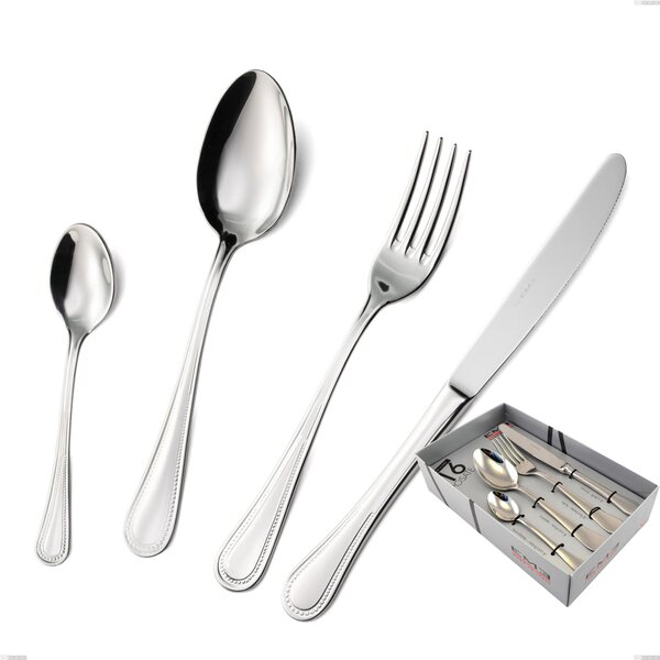 Confezione vetrina 16 pezzi privilege, Acciaio inox Aisi 304 Posate Lucide, spessore 2.5 mm
