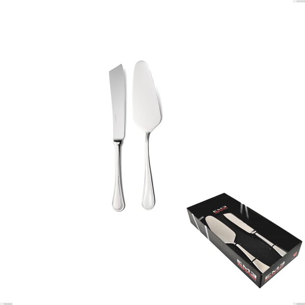 Confezione vetrina 2 pezzi dolce privilege, Acciaio inox Aisi 304 Posate Lucide, spessore 2.5 mm