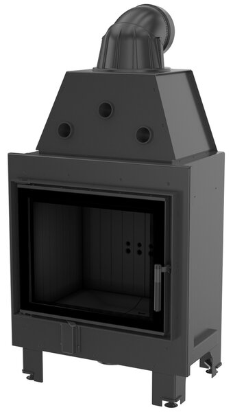 Inserto camino in acciaio KRATKI MBZ 13 kW Ø 200 rivestimento nero