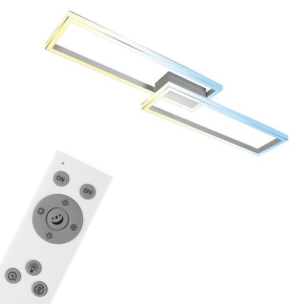 Lampada da soffitto a LED, alluminio-cromo, LED/45W