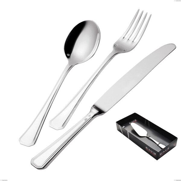 Confezione vetrina 1 pezzo pala torta Savoia Argentato 3 mm spessore argento 25 micron, Acciaio inox 18/10 (AISI304) Argento 25 micron, spessore 3 mm