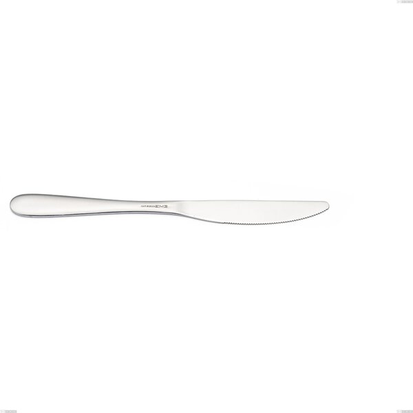 Coltello da tavola SEGNO in acciaio 18.10 AISI430 - lunghezza 225 mm manico in acciaio lucido lavabili in lavastoviglie