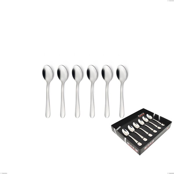 Confezione vetrina 6 pezzi moka Segno, Acciaio inox 18/10 (AISI304), spessore 1.8 mm