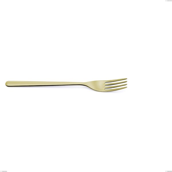 Forchetta frutta Venice Tin Gold, Acciaio Inox 18-10 trattamento pvd oro, spessore 4 mm, lunghezza 200 mm