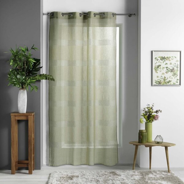 Tenda in voile kaki 140x280 cm Ajourela - douceur d'intérieur