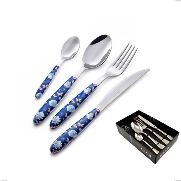 Confezione vetrina 24 pezzi vero garden, acciaio 18.0 nickel free, manicatura pbt sublimato acciaio lucido