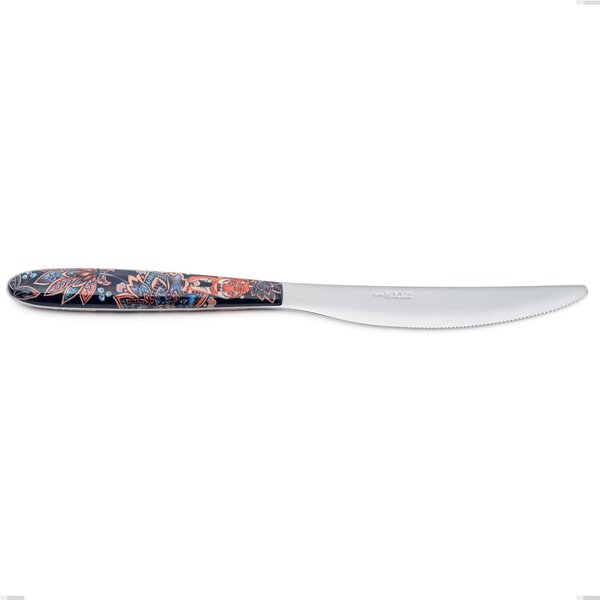 Coltello tavola vero pechino, acciaio 18.0, manicatura pbt sublimato acciaio lucido, lunghezza 220 mm