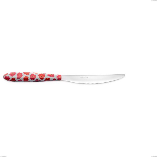 Coltello tavola Vero poppy, acciaio 18.0 nickel free, manicatura pbt sublimato acciaio lucido, lunghezza 225 mm