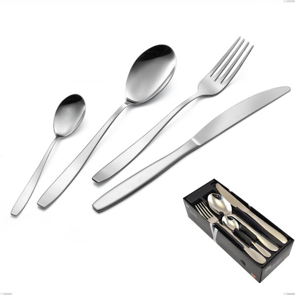 Confezione salvaspazio 24 pezzi coltello economico Wind, Acciaio 18/0 Acciaio 18/0 Nichel Free, spessore 2 mm mm