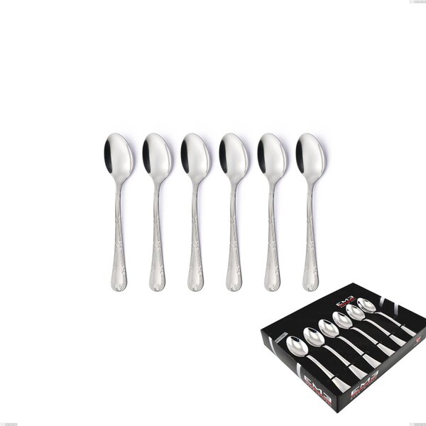 Confezione vetrina 6 pezzi caff� Luigi XVI, Acciaio Inox 18.10 (AISI304), spessore 3.00 mm