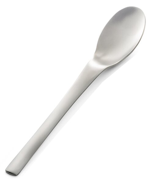 Cucchiaio da tavola, minestra JOY SABBIATO, in Acciaio inox 18.10 (AISI 304)lunghezza 217 mm spessore 2 mm inox lucido sabbiato