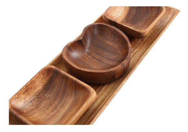 Ciotole da portata con vassoio 4 pz Kora - Premier Housewares