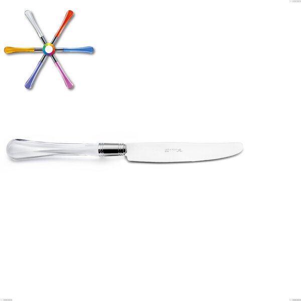 Coltello da tavola ZAFFIRO in acciaio 18.10 AISI430 manico in Acrilico lavabile in lavastoviglie