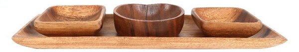 Ciotole da portata con vassoio 4 pz Kora - Premier Housewares