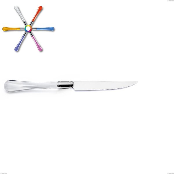 Coltello bistecca Zaffiro, (acciaio 18.10 aisi304), manico in metacrilato