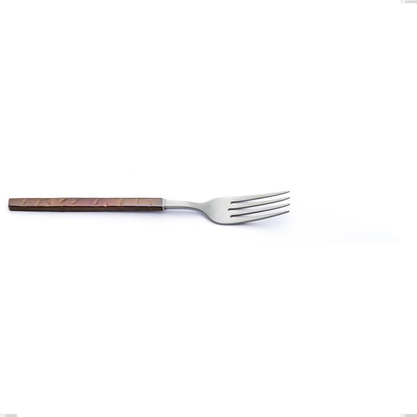 Forchetta frutta Zeus Fire, acciaio forgiato 18/10 (AISI 304) - lunghezza:�185 mm, manicatura martellata brunita