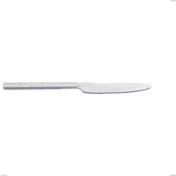 Coltello tavola Zeus ICE , Acciaio 18/10 forgiato martellato sabbiato, spessore 4 mm, lunghezza 238 mm, forgiato