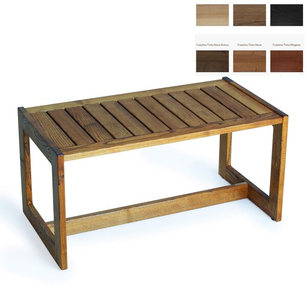 Tavolinetto basso PANCA multiuso in legno di frassino Dimensioni 42x82x40 cm -peso 6,5 kg