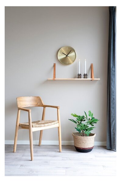 Sedia da pranzo di colore naturale in legno massiccio con braccioli Getafe – House Nordic
