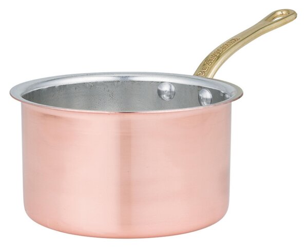 Casseruola Alta 1 manico MIGNON Gioie di Casa � 10xh6,5 cm realizzata in rame liscio stagnato a mano