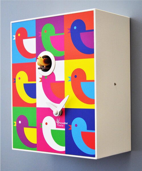 Orologio da Parete, D'Apres Andy Warhol 16,5x10xh20 cm cassa in MDF laccato colore bianco