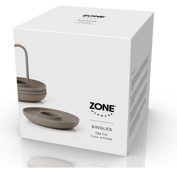 Portauova in metallo 4 pz Singles – Zone