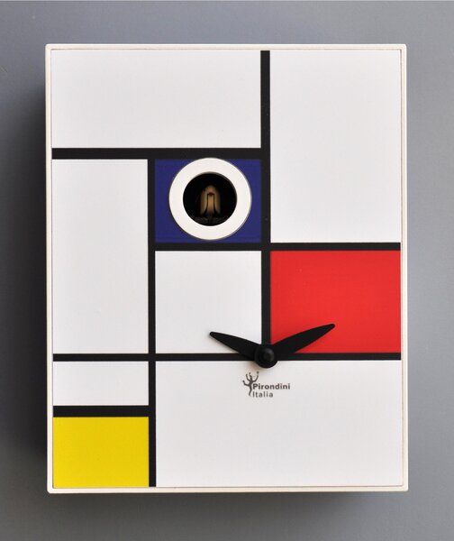 Orologio da Parete, D'Appres MONDRIAN 16,5x10xh20 cm cassa in MDF laccato colore BLU