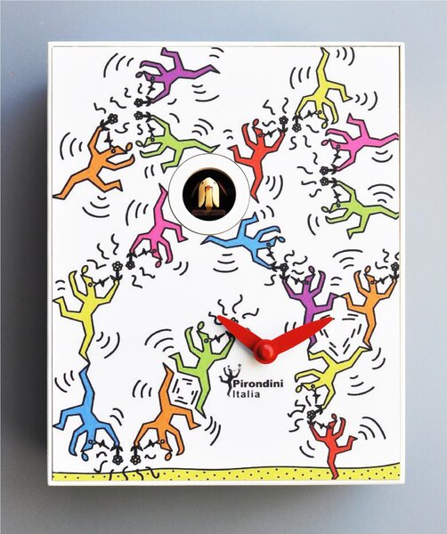 Orologio da Parete, D'Apres HARING 16,5x10xh20 cm cassa in MDF laccato colore BLU