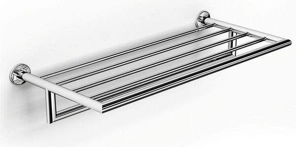 Ripiano Porta salviette in acciaio inox PLAZA 65,50x26,5xh14,50 cm finitura inox lucido