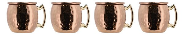 Tazze in set color rame in acciaio 80 ml 4 pz Moscow Mule – Lyngby Glas
