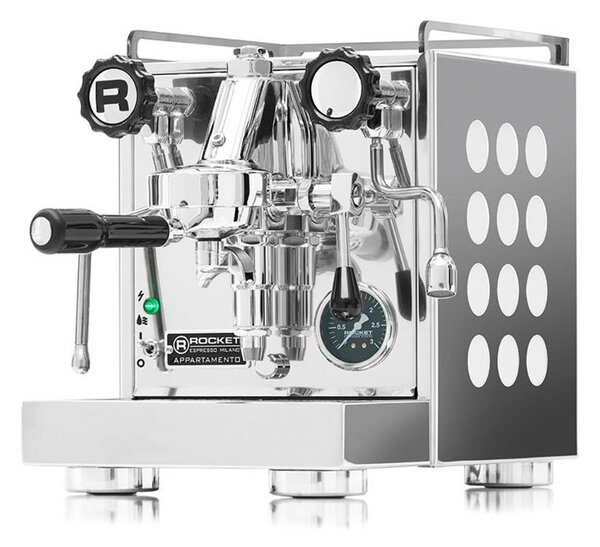 Macchina Espresso ROCKET appartamento appartamento 33,5x43,20x h 10 cm - peso 23 kg laterali colore bianco