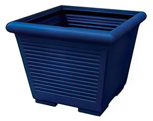 Vaso quadro MILLERIGHE In Polietilene con sottovaso 50 cm Dimensioni 48x34x h 39 cm - 40 Litri colore BLU