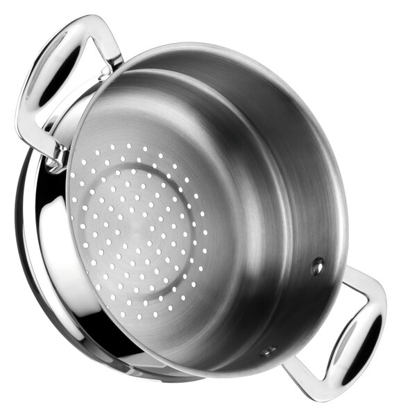 Colapasta Cuociverdure 2 manici �22xh17 cm - GLAMOUR STONE inox Lucido