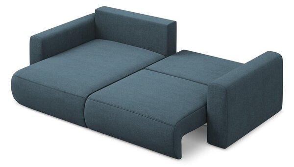 Divano angolare blu allungabile/con contenitore (con penisola a sinistra/con chaise lounge) Kapua – Makamii