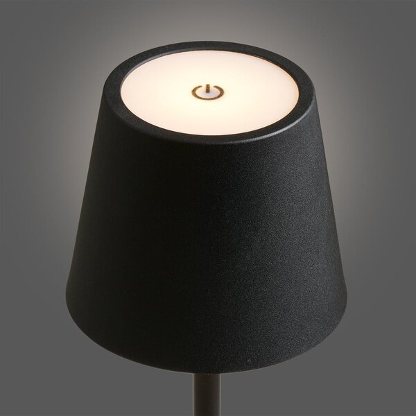 Lampada da tavolo LED nera (altezza totale 37 cm) Bradford – House Nordic