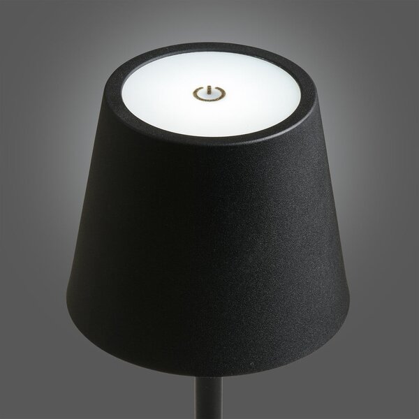 Lampada da tavolo LED nera (altezza totale 37 cm) Bradford – House Nordic