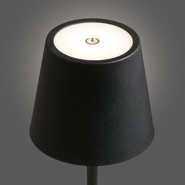 Lampada da tavolo LED nera (altezza totale 37 cm) Bradford – House Nordic